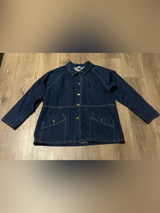 Vtg Oshkosh Women’s Xl Denim Barn Coat Chore Jacket Country Old Money Classic